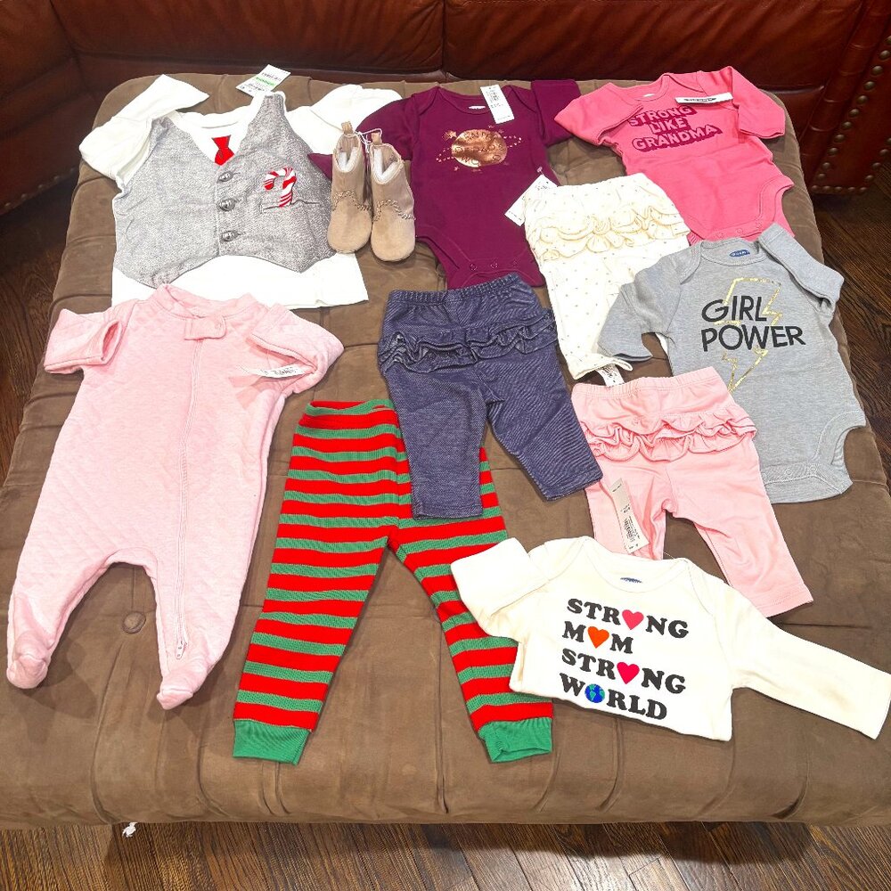 BUNDLED:10 infant separates clothing pieces 0-18 months